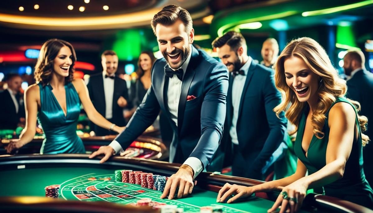 casino slot game lobby overview showing sports and casino categories